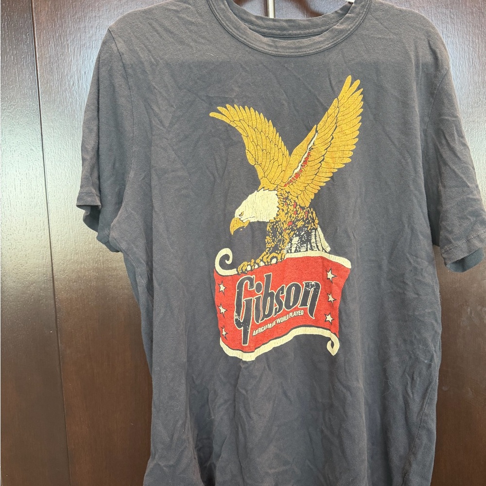 Imogene + Willie Gibson Guitar Dark Grey Tee XL